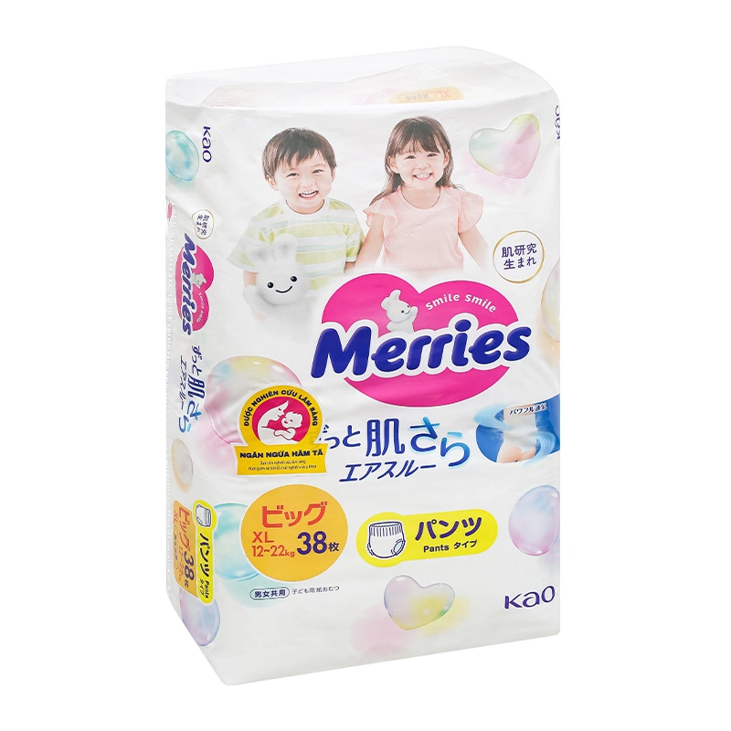 Tã quần Merries size XL 38 miếng (12 - 22 kg) - Mẫu mới 4