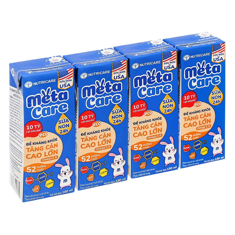 Combo 3 thùng 48 hộp sữa non pha sẵn MetaCare Eco 180 ml (từ 1 tuổi) 29