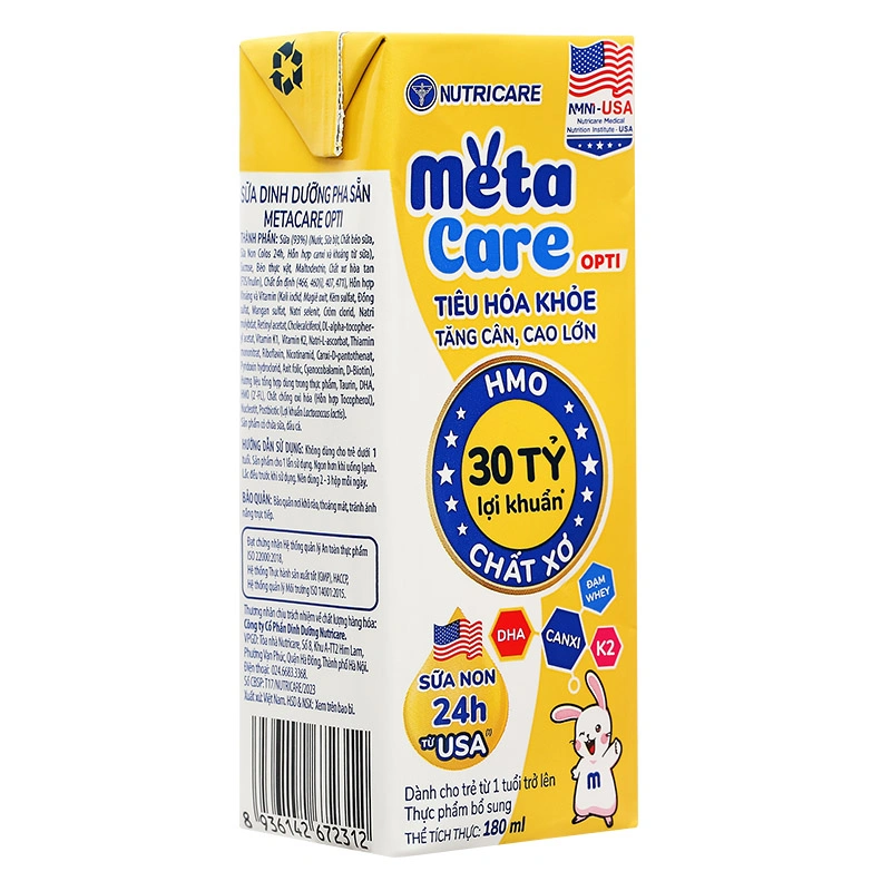 Thùng 48 hộp sữa pha sẵn MetaCare Opti 180 ml (từ 1 tuổi) 7