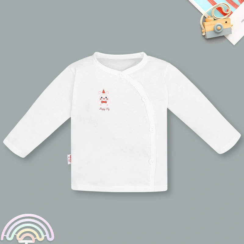 Áo tay dài bé gái IQ Baby màu trắng - in hình ngẫu nhiên 3