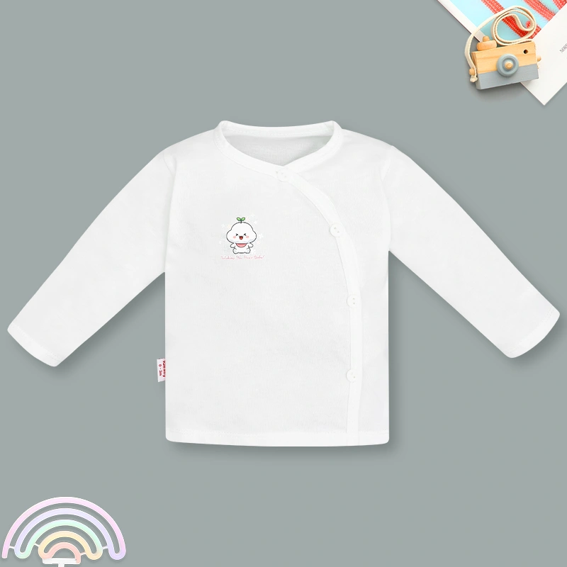 Áo tay dài bé gái IQ Baby màu trắng - in hình ngẫu nhiên 4
