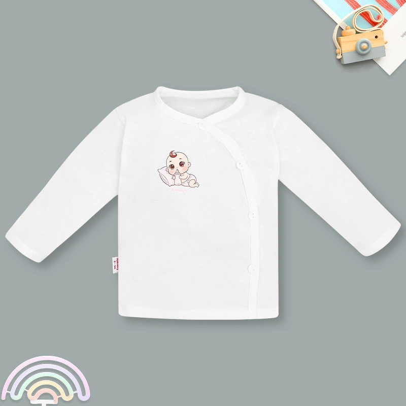Áo tay dài bé gái IQ Baby màu trắng - in hình ngẫu nhiên 5