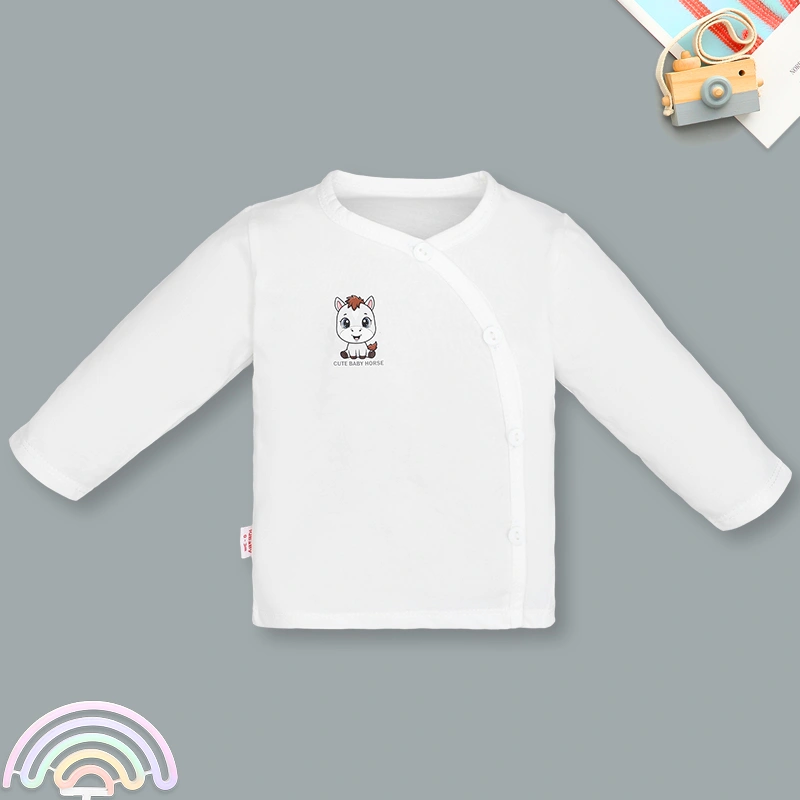 Áo tay dài bé trai IQ Baby màu trắng - in hình ngẫu nhiên 3