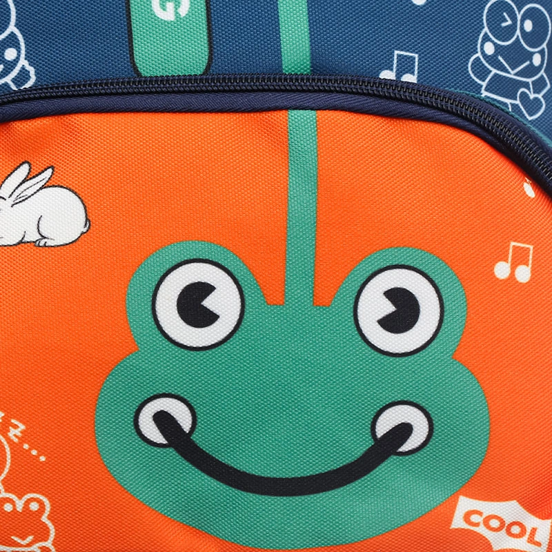 Balo cho bé mẫu giáo 3L ếch 5518XL xanh lá 8