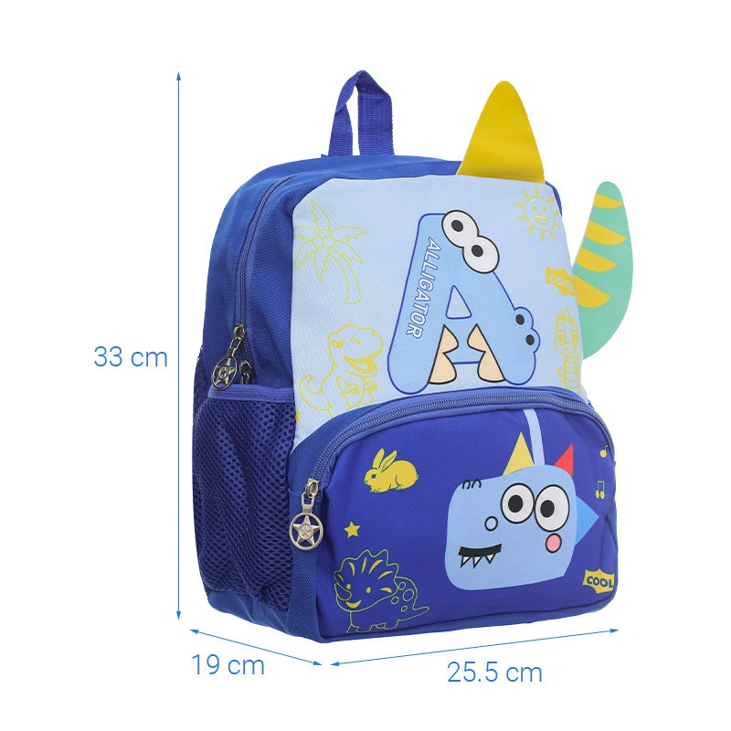 Balo cho bé mẫu giáo 3L khủng long 5518XD xanh dương 12