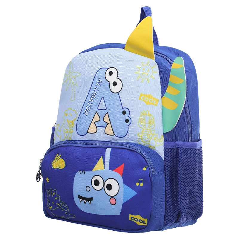 Balo cho bé mẫu giáo 3L khủng long 5518XD xanh dương 2