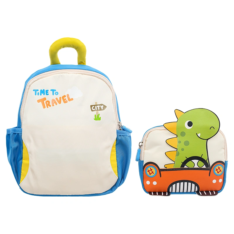 Balo cho bé mẫu giáo 3L khủng long 5510X xanh 2