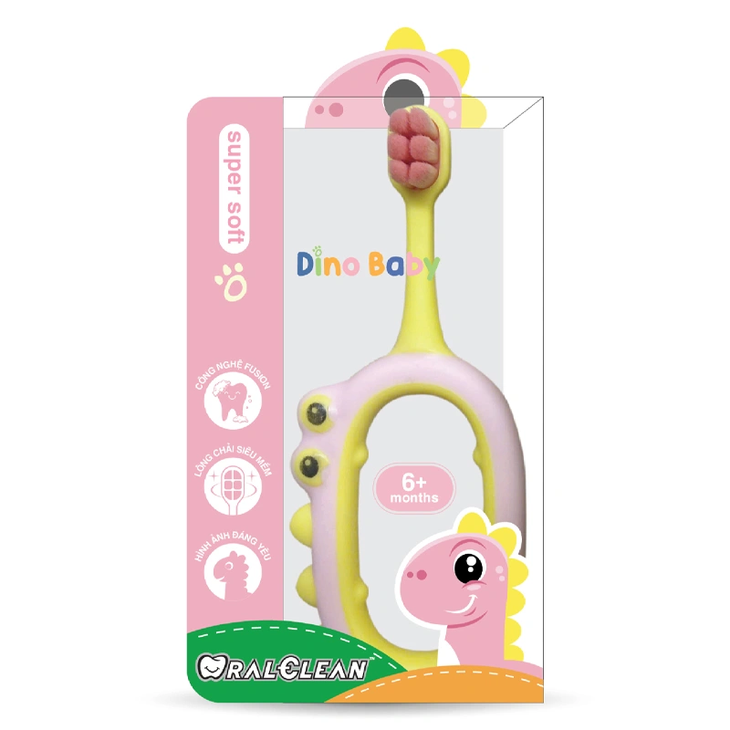 Bàn chải đánh răng Oral Clean Baby Dino Kids Soft lông siêu mềm (từ 6 tháng) - Màu ngẫu nhiên 2