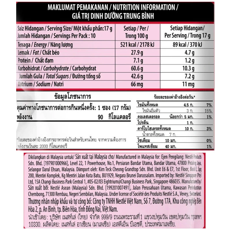 Bánh xốp KitKat phủ socola gói 10 thanh x 17g (từ 3 tuổi) 4