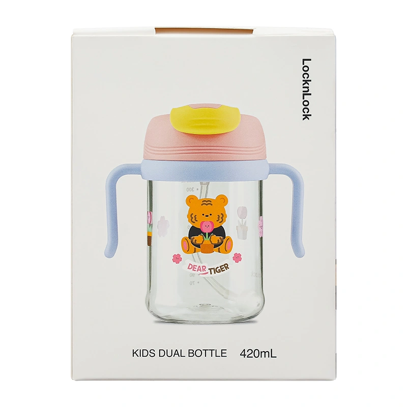 Bình tập uống Lock&Lock ABF852PIK 420 ml - Màu hồng (từ 6 tháng) 2