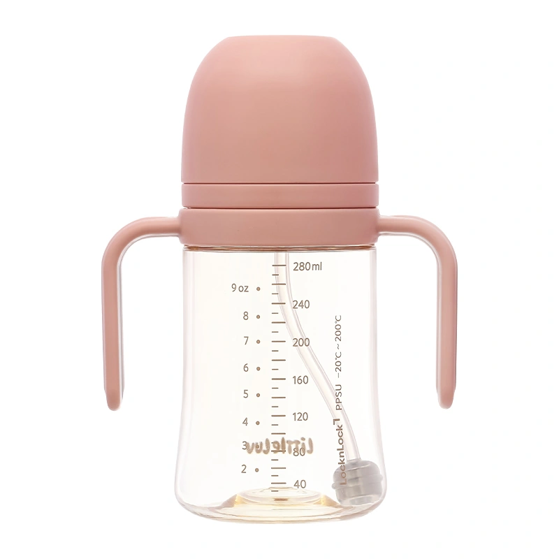 Bình tập uống PPSU Lock&Lock Little Luv Straw Cup HAP915PIK 350ml - Màu hồng (từ 6 tháng) 4