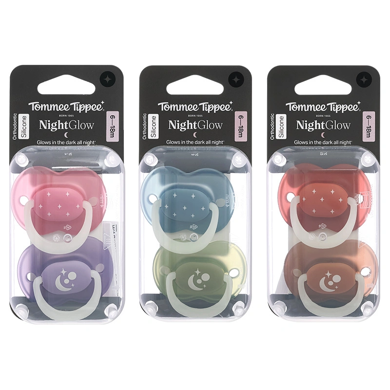 Bộ 2 ti ngậm Tommee Tippee Night Glow (6 - 18 tháng) - Màu ngẫu nhiên 2