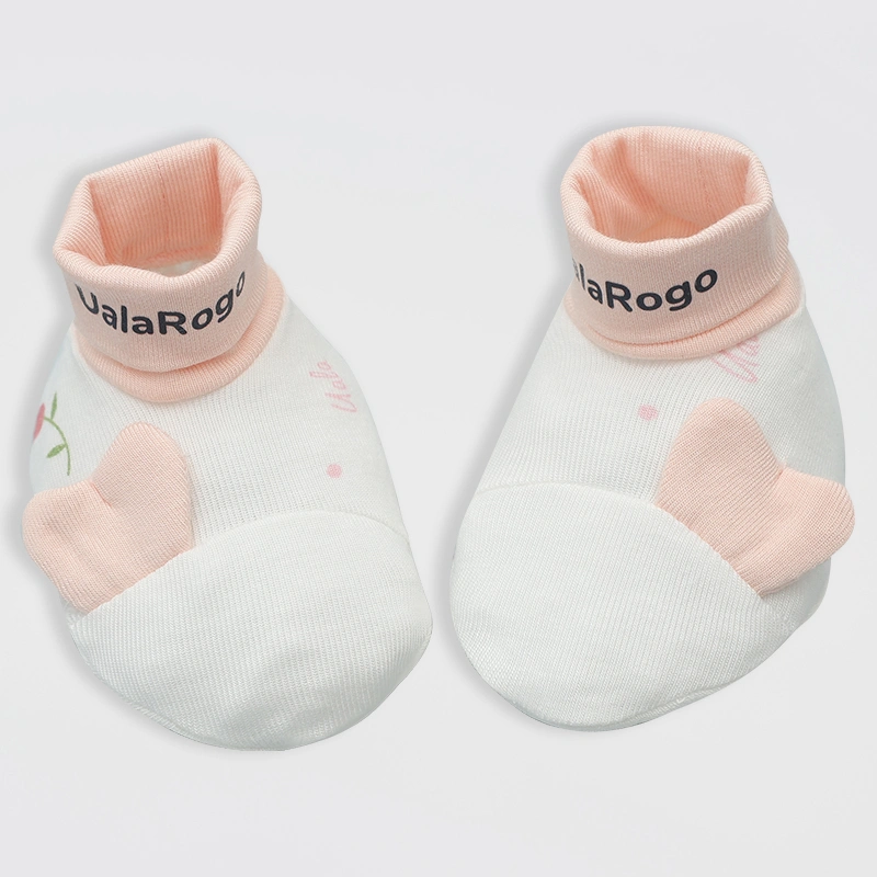 Bộ bao tay, bao chân Lyly Ualarogo UR902 màu hồng (0 - 3 tháng) 5