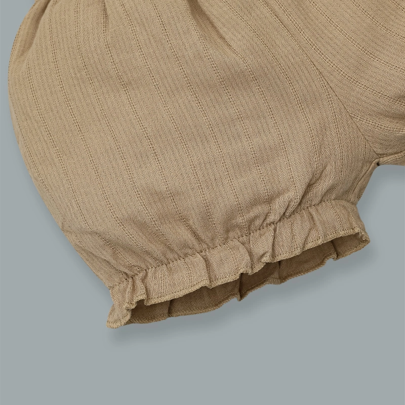 Bộ sát nách bé gái Ualarogo UR3851 màu nâu 11