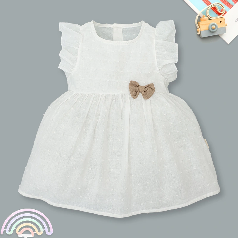 Bộ sát nách bé gái Ualarogo UR3851 màu nâu 2