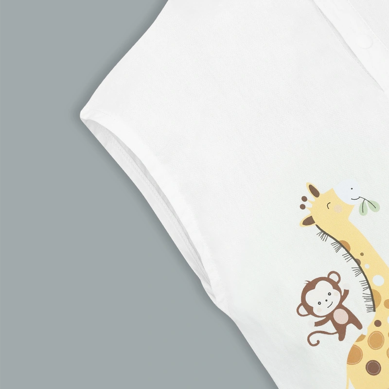 Bộ sát nách bé trai Ponykids quần bom màu vàng - nâu 21