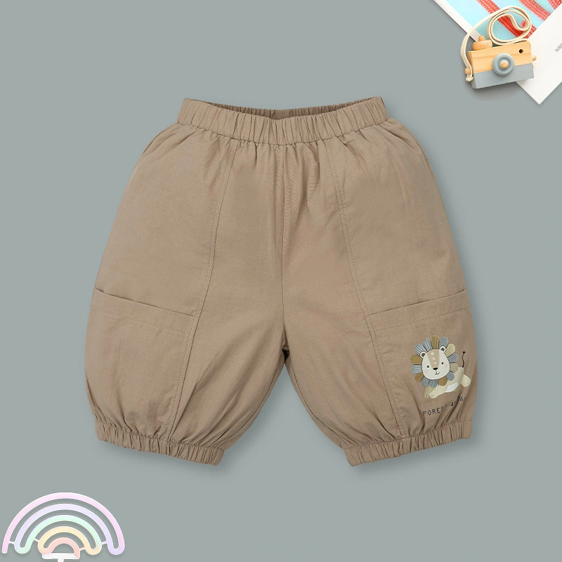 Bộ sát nách bé trai Ponykids quần bom màu vàng - nâu 11