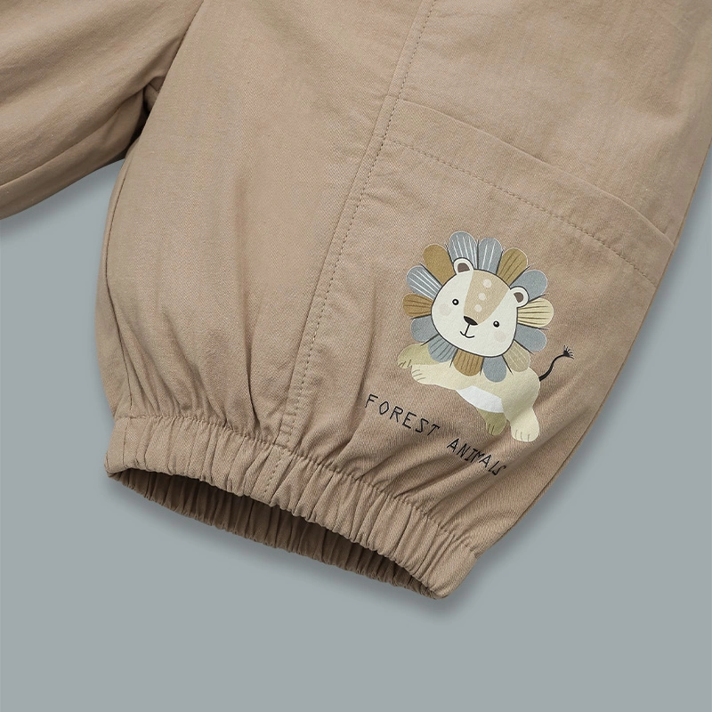 Bộ sát nách bé trai Ponykids quần bom màu vàng - nâu 14