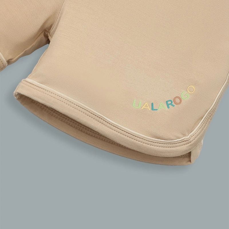 Bộ sát nách bé trai Ualarogo UR2192 màu be 11