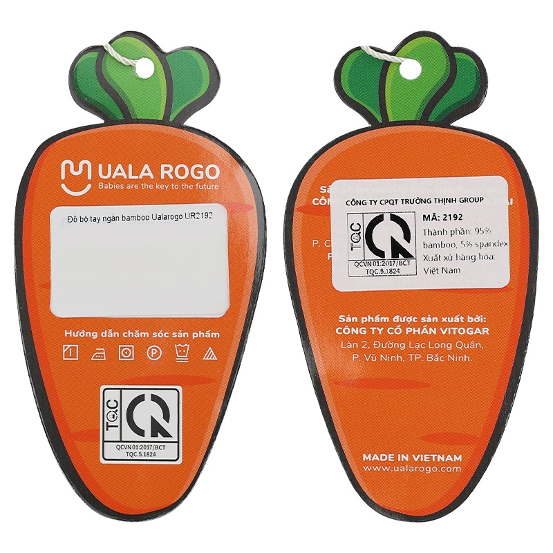 Bộ sát nách bé trai Ualarogo UR2192 màu be 13