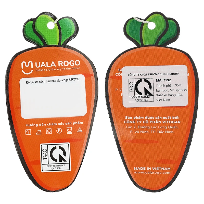 Bộ sát nách bé trai Ualarogo UR2192 màu be 26