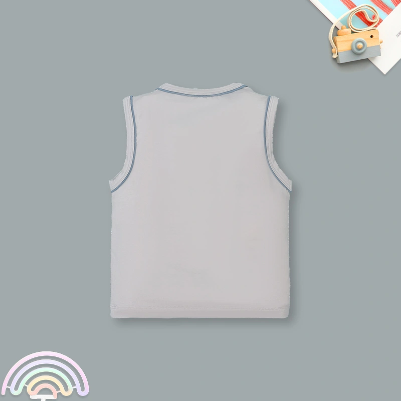 Bộ sát nách bé trai Ualarogo UR2192 màu be 15