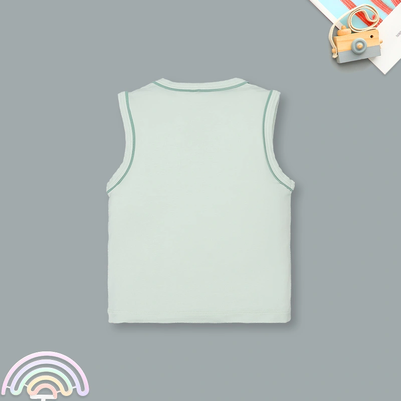 Bộ sát nách bé trai Ualarogo UR2192 màu be 28