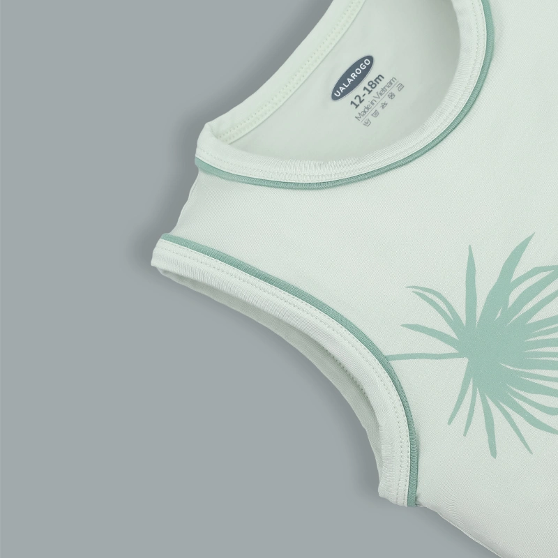 Bộ sát nách bé trai Ualarogo UR2192 màu be 30