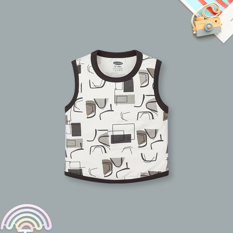 Bộ sát nách bé trai Ualarogo UR2218 màu xanh 11