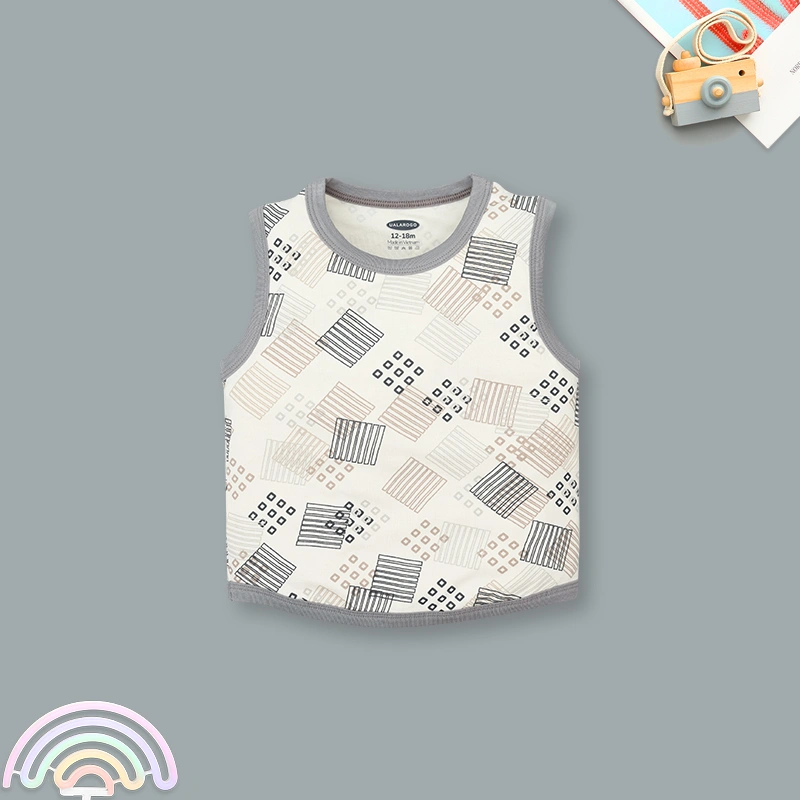 Bộ sát nách bé trai Ualarogo UR2218 màu xanh 20