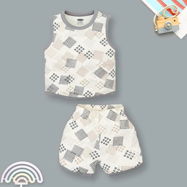 Bộ bé trai Ualarogo petit xám