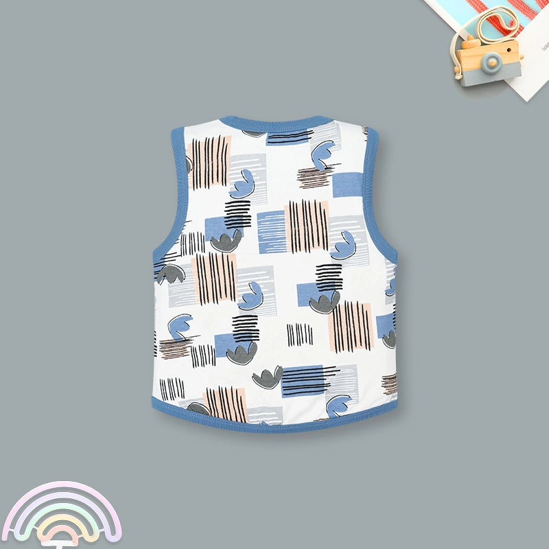 Bộ sát nách bé trai Ualarogo UR2218 màu xanh 3