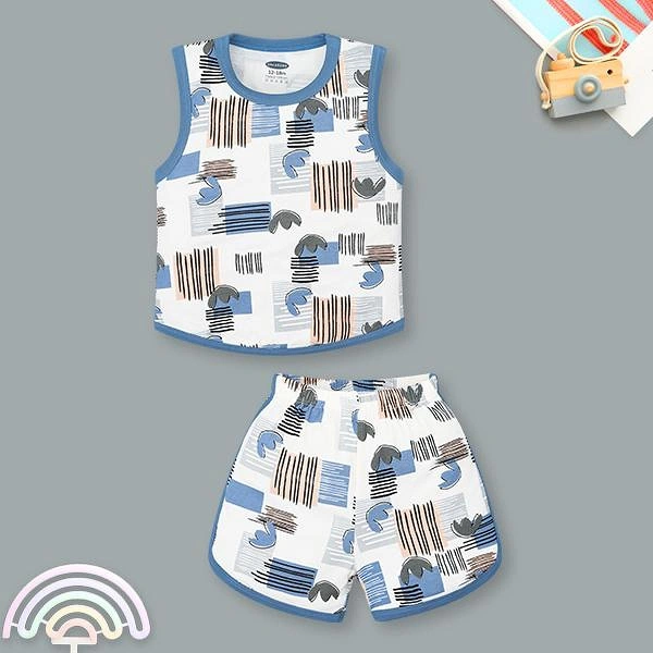 Bộ bé trai Ualarogo petit xanh