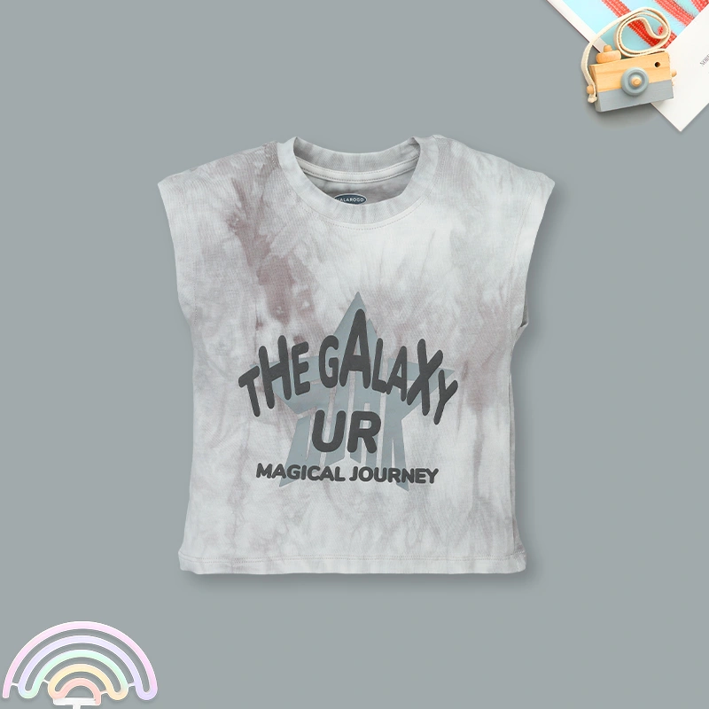 Bộ sát nách bé trai Ualarogo UR3872 màu xám 2