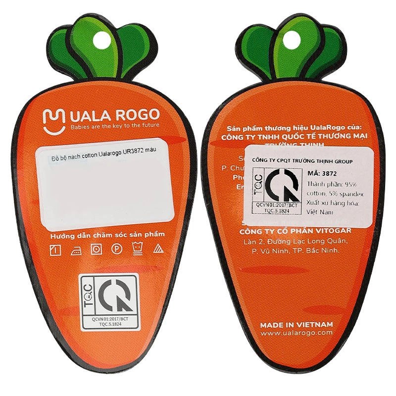 Bộ sát nách bé trai Ualarogo UR3872 màu xám 23