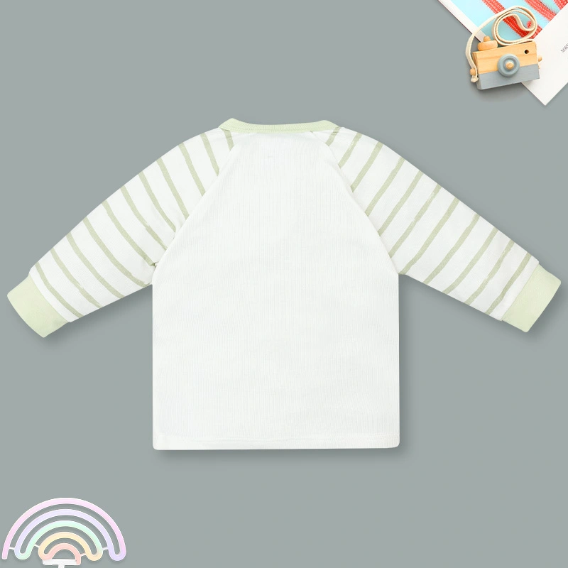 Bộ tay dài cài chéo Ualarogo UR028 hình kẻ ngang 3