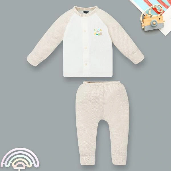 Bộ tay dài unisex Ualarogo cotton be