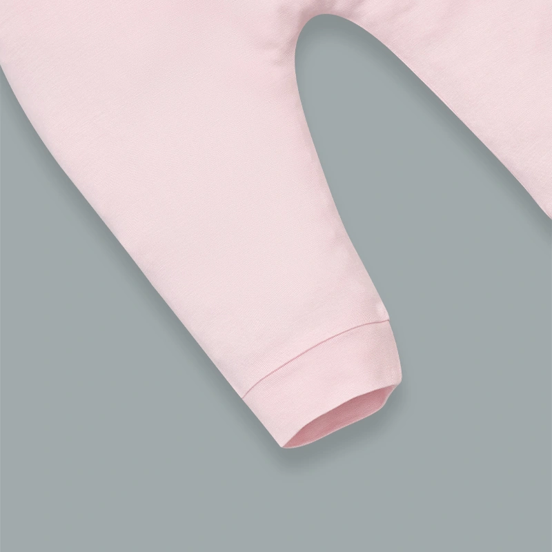 Bộ tay dài cài lệch phối BabyMommy 411025 màu hồng 10