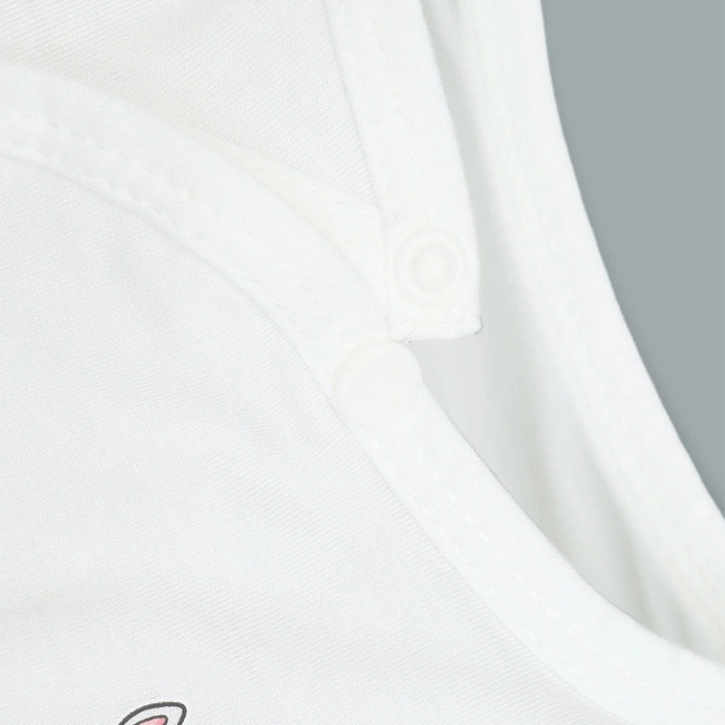 Bộ tay dài cúc bấm chéo quần in ngựa con IQ Baby màu trắng 7