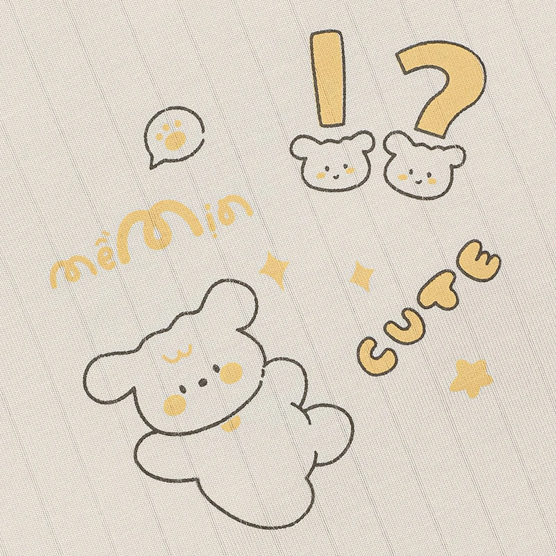 Bộ tay dài La Pomme vũ trụ vui nhộn màu vàng 21