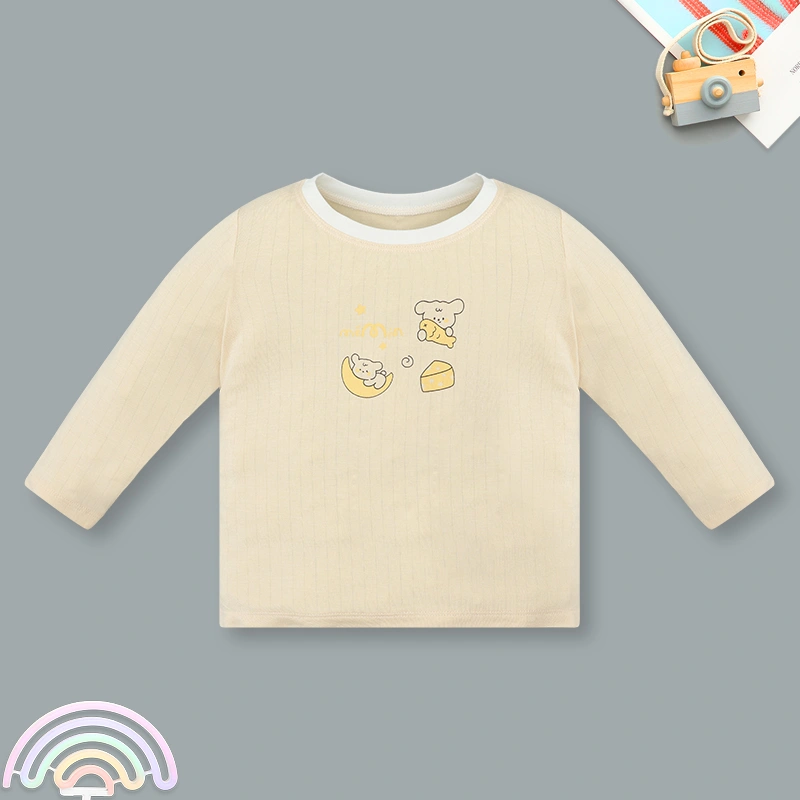 Bộ tay dài La Pomme vũ trụ vui nhộn màu vàng 5