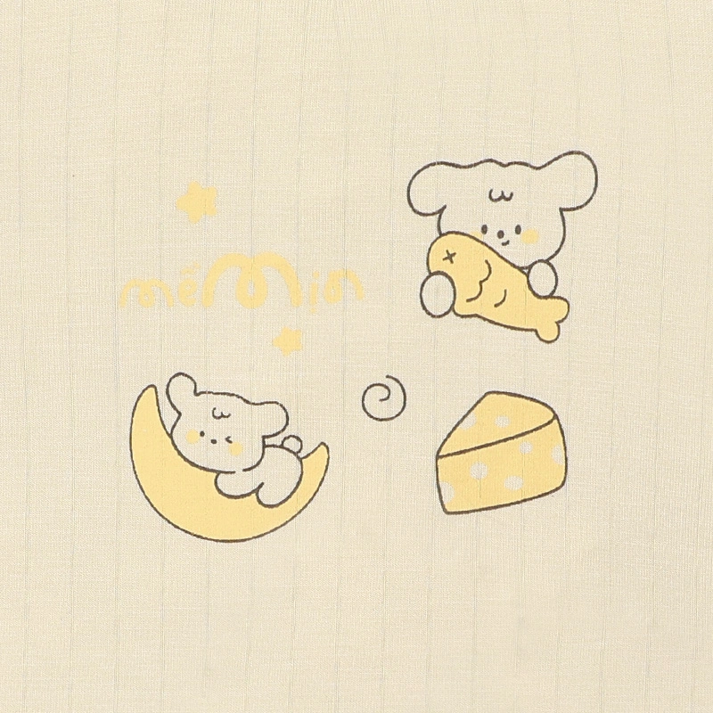 Bộ tay dài La Pomme vũ trụ vui nhộn màu vàng 9