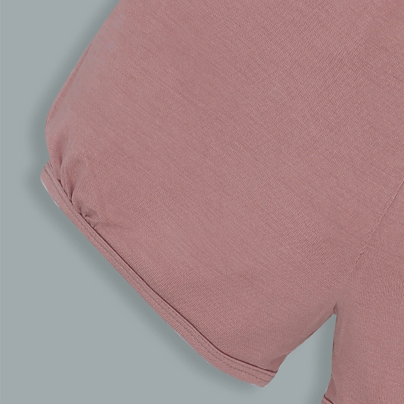 Bộ tay ngắn bé gái hình thỏ Ualarogo UR2190 màu hồng 12