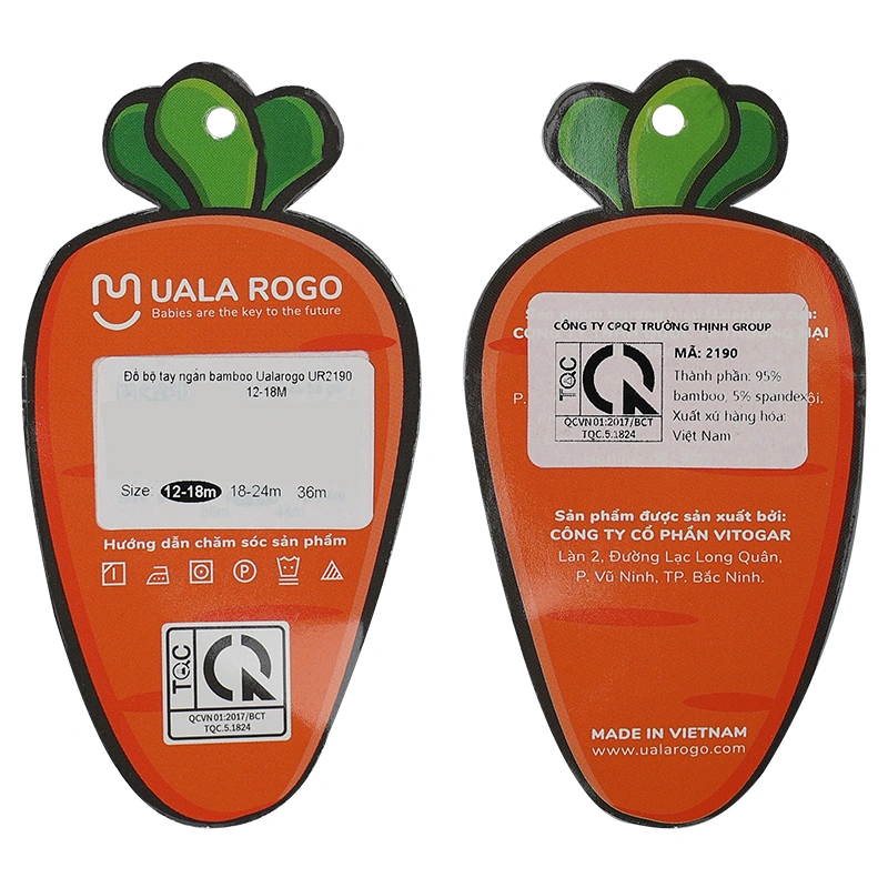 Bộ tay ngắn bé gái hình thỏ Ualarogo UR2190 màu hồng 14