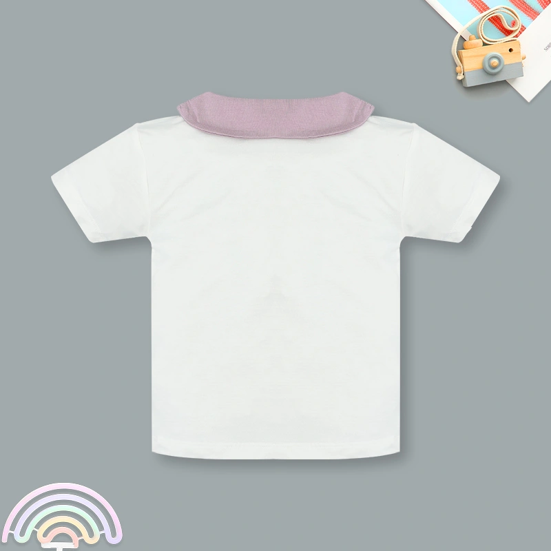 Bộ tay ngắn bé gái hình thỏ Ualarogo UR2190 màu hồng 16