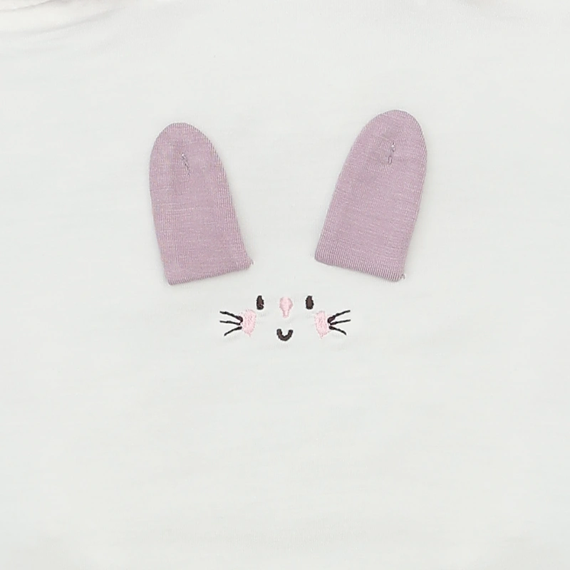 Bộ tay ngắn bé gái hình thỏ Ualarogo UR2190 màu hồng 20