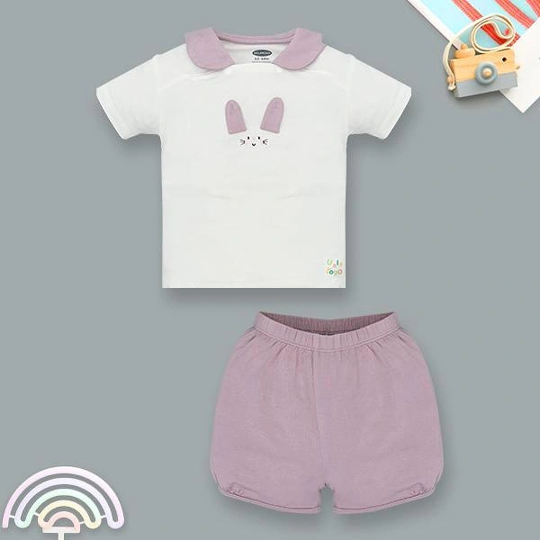 Bộ bé gái Ualarogo bamboo tím