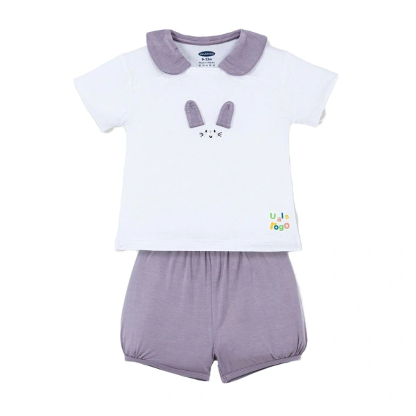 Bộ bé gái Ualarogo bamboo tím