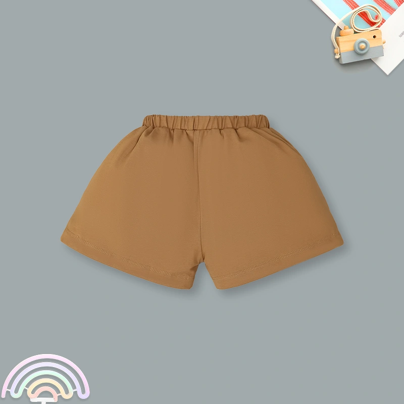 Bộ tay ngắn bé gái La Pomme niềm vui mùa hè màu vàng - nâu 10