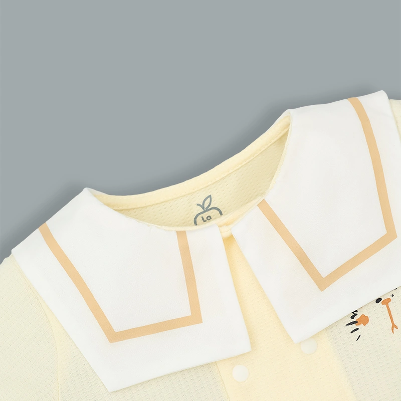 Bộ tay ngắn bé gái La Pomme niềm vui mùa hè màu vàng - nâu 4